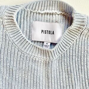 Pistola Light Blue Crew Neck Sweater Medium Boxy